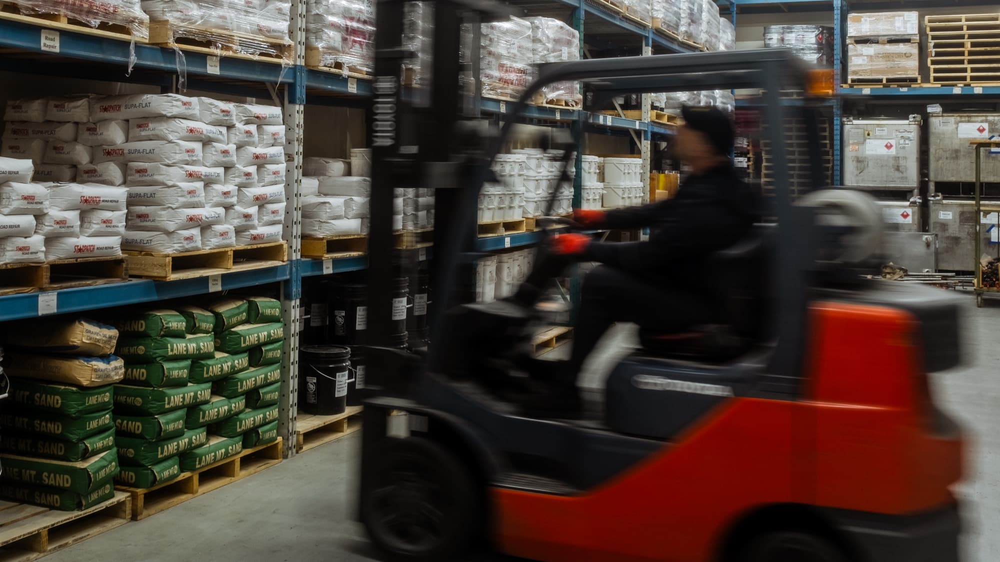 Starpatch warehouse with products ready to ship