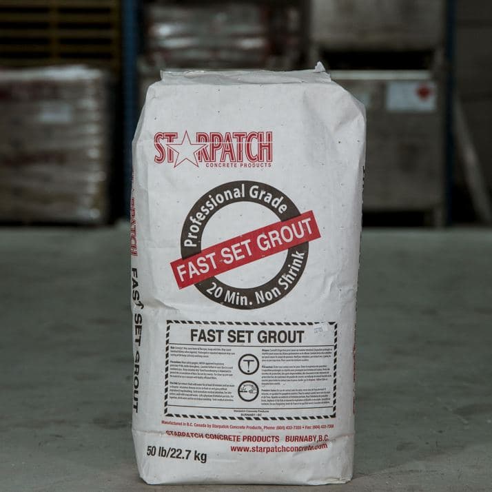 Fast Set Grout product packaging