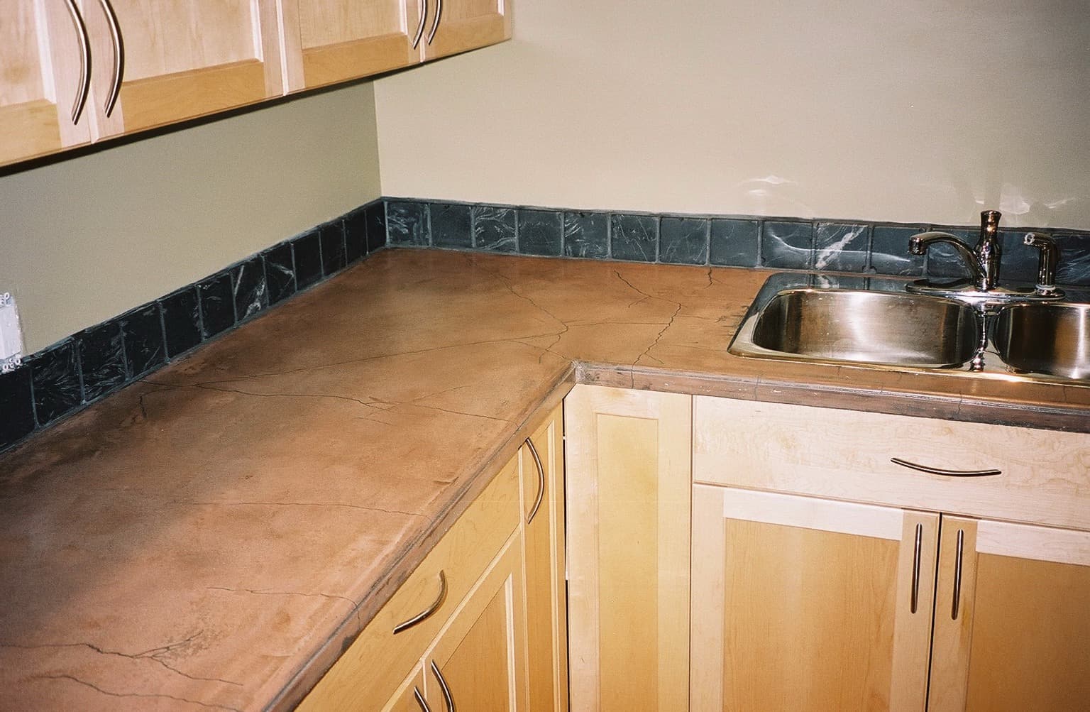 Troweled-in-Place Concrete Counter